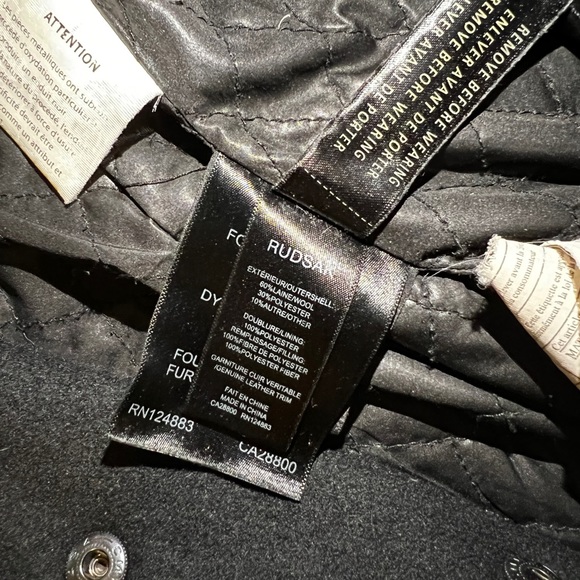 RUDSAK Wool Coat with Detachable Fur Trim - Picture 10 of 16